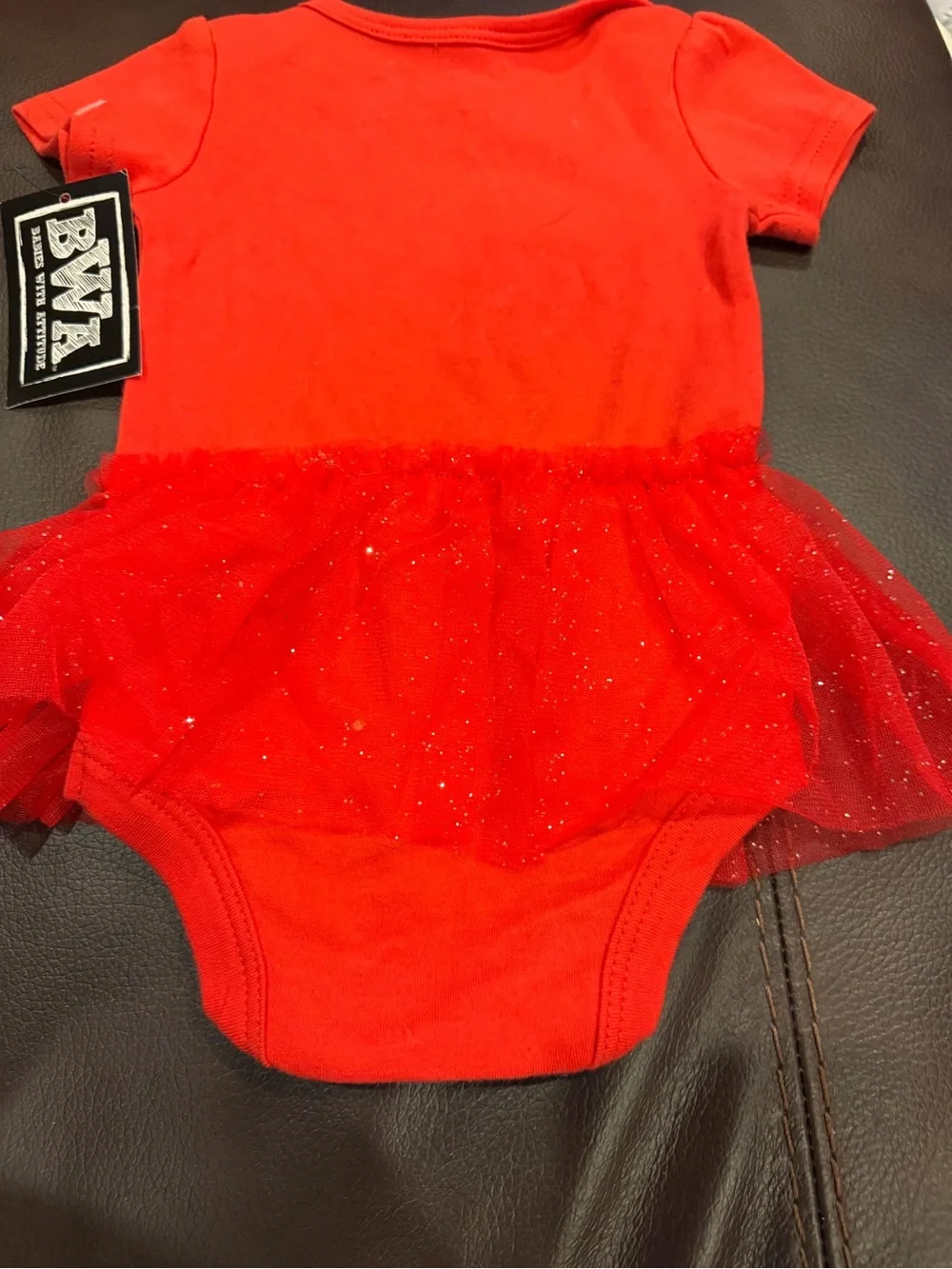 Red Sparkle Tutu Bodysuit - Kids Costume